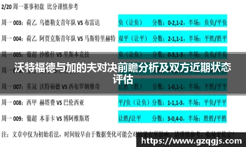 沃特福德与加的夫对决前瞻分析及双方近期状态评估